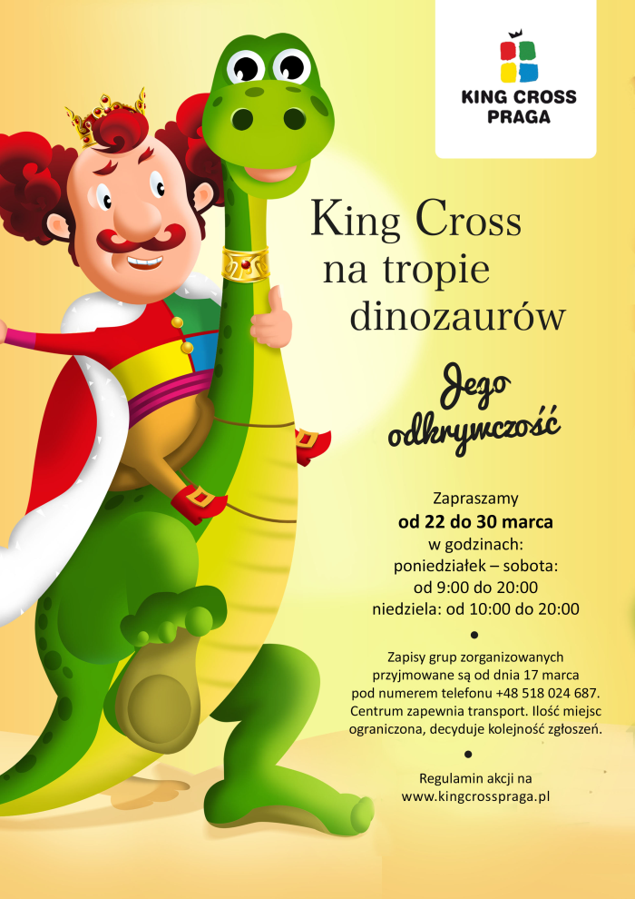 Dinozaury w King Cross Warszawa-Praga